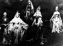 A scene from a performance of "Bluebeard's Castle", photo by  M. Langda