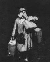 Man with Suitcases (Edgar Wałpor) "The Water-Hen", 1967; the costume is partly preserved; owned by Cricoteka   