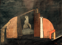 Scenery design for the staging of "The Portrait of a General", 1964, the Cracow Historical Museum
