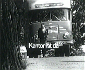A scene from the film "Der Kunstler und seine Welt. Kantor ist da," Saarbrücken TV, 1968