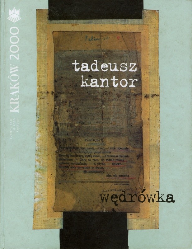 Okładka ze zdjęciem notatek Tadeusza Kantora