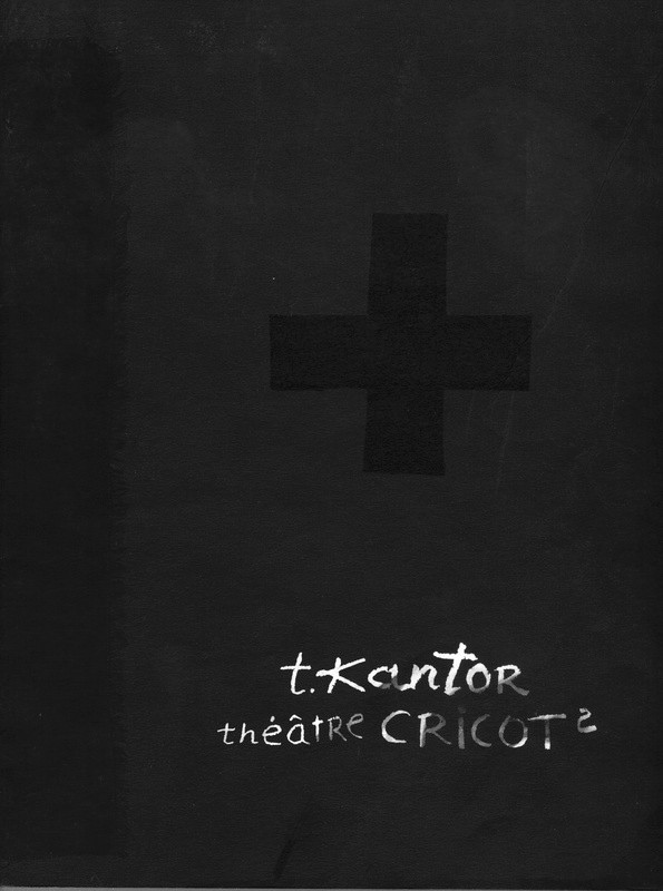 Czarna okładka z białym napisem t.kantor Theatre cricot2