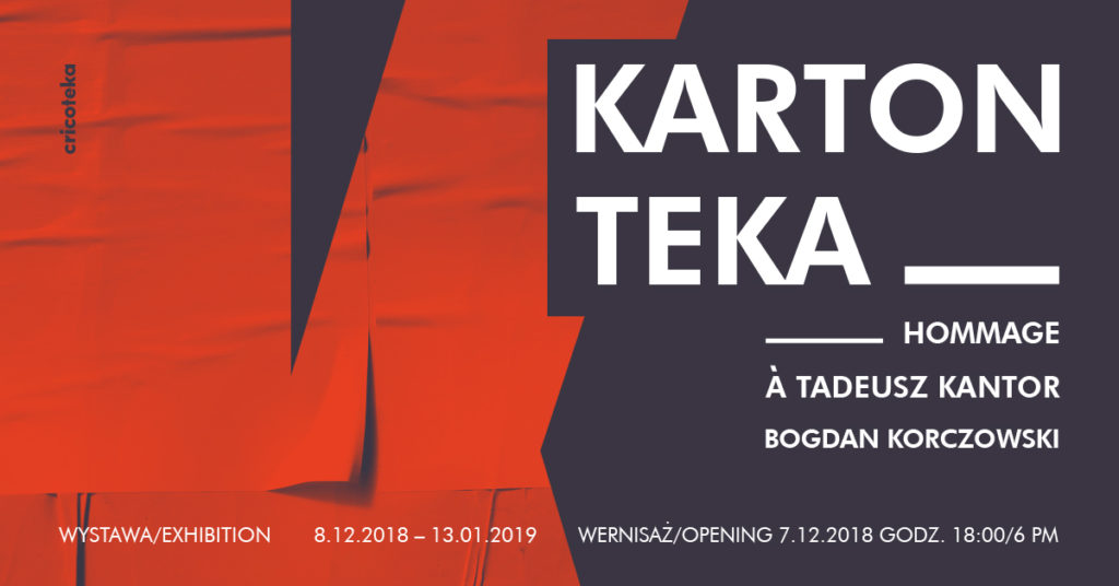 Banner informujący o wystawie Bogdana Korczowskiego